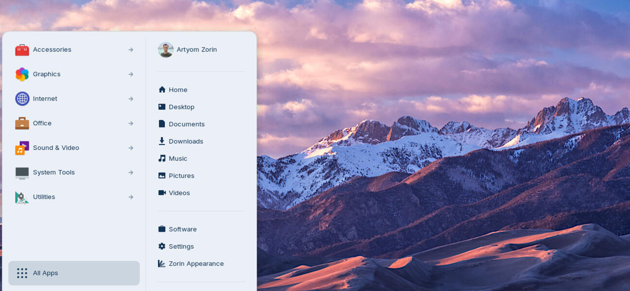 Zorin OS 18 - Desktop